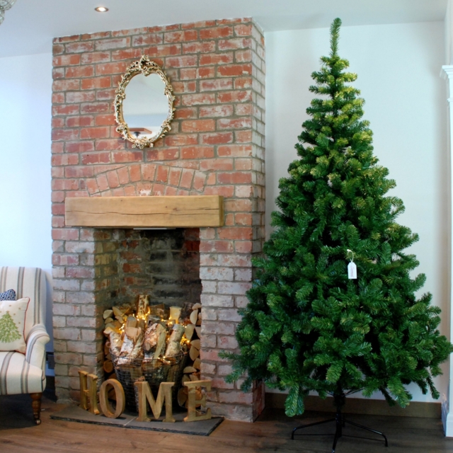 4ft, 5ft, 6ft, 7ft Or 8ft Imperial Pine Christmas Tree In Green, Black