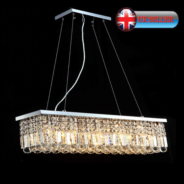 Aglow Int® Modern Bar Ceiling Pendant Chandelier Raindrops K9 Crystal