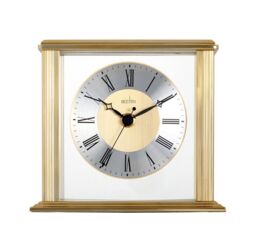 Acctim Clocks Brass Finish Quartz Battery Mantle Mantel Clock -