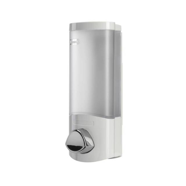 Bathroom Hand Soap Dispenser, Shampoo, Shower Gel, White Croydex Euro