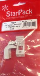 Curtain Rail Brackets To Fit Swish Solo Glide Track Pack Qty 2