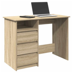 Desk Sonoma Oak 102x50x75cm Engineered Wood Writing Computer Table