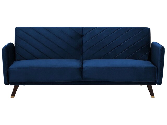 Sofa Bed Senja Navy Blue Velvet