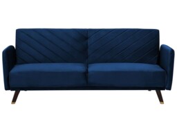 Sofa Bed Senja Navy Blue Velvet