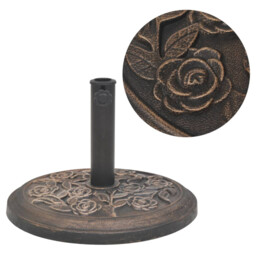 Parasol Base Bronze Resin & Steel 45.5cm X 34cm Heavy 9kg Locking Bolt
