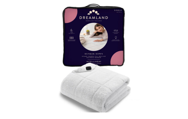 Dreamland Scandi Heated Electric Underblanket Single Bed Fleece