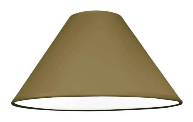 "Lampshade Brown 14"" Coolie Mocha Cotton 355mm"