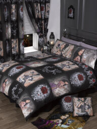 Double Bed Story Of The Rose Duvet Cover Set Alchemy Gothic Mask Black