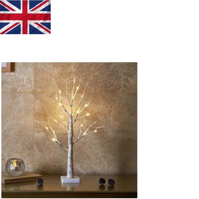 Battery Operated 2ft Birch Twig Tree With Warm White Leds - Stylish