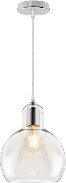 Modern Globe Glass Shade Chandelier Pendant Ceiling Pub Restaurant