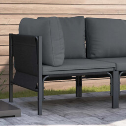 Outdoor Furniture With Cushion With Pillow Anthracite Steel Vidaxl