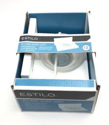 Estilo Allana Soap Dish Frosted Glass Bathroom Sink Holders Tray