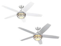 "Dc Ceiling Fan Light With Remote And Dimmable Led Viviana 132 Cm 52"""