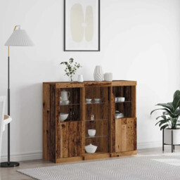 Sideboard Old Wood 123 X 37 X 100 Cm Engineered Wood Vidaxl