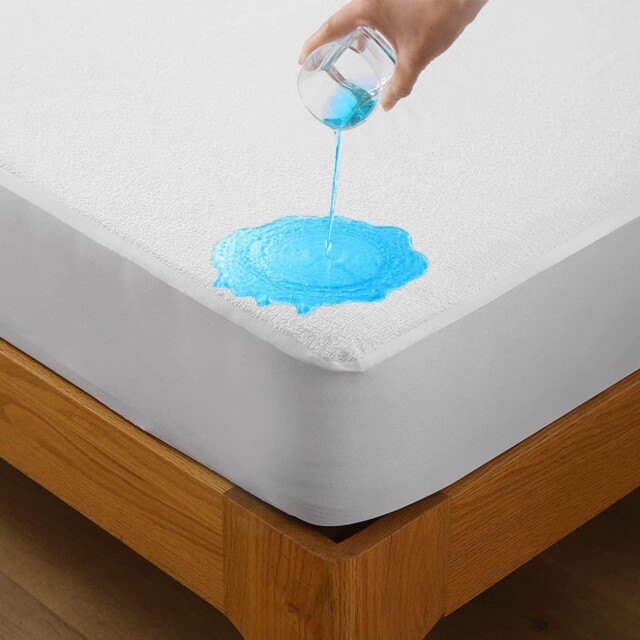 Bedecor Waterproof Mattress Protector Terry Cotton Cot Bed Anti-mite