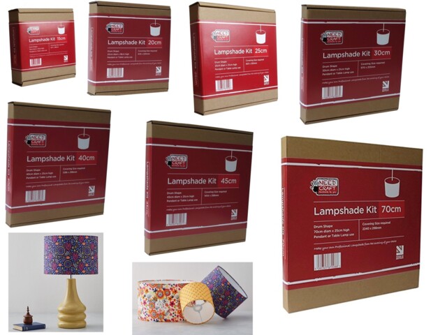 Diy Round Lampshade Kits - 15cm To 70cm Make Your Own - Uk Made Need