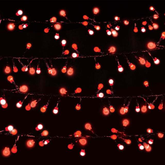 Festive Magic 200 Red Battery Operated Led Battery Christmas Lights