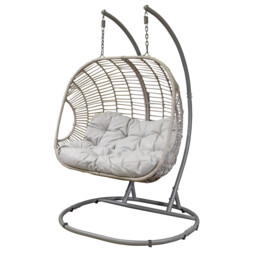 Dellonda Double Swinging Egg Chair With Cushion Dg61