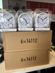 Acctim 14112 Europa Alarm Clock - White