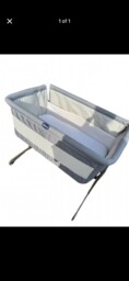 Chicco Next To Me Baby Crib Cot Grey With Mattress