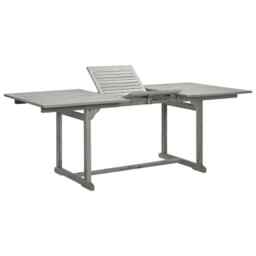 Garden Dining Table (150-200)x100x75 Cm Solid Acacia Wood Vidaxl