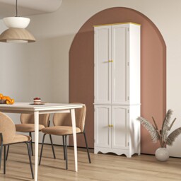 Freestanding Farmhouse Kitchen Cupboard Storage Cabinet With 4