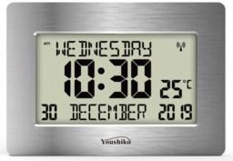 Radio Controlled Wall Clock Large Lcd For Dementia & Alzheimer