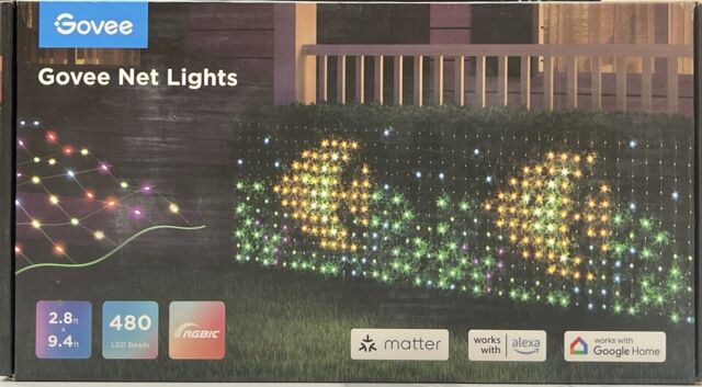 Govee Net Lights For Bushes With 480 Leds 2.9×9.4ft Smart Outdoor Bush