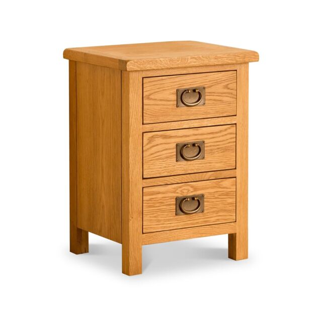 Lanner Oak Bedside Table - Fully Assembled - In Stock