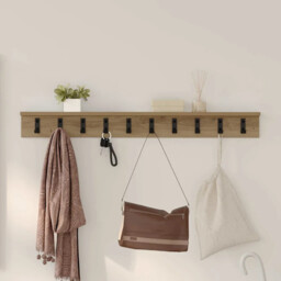 Wall-mounted Coat Rack Artisan Oak 100 X 10.5 X 10.5 Cm Vidaxl