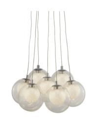 Ceiling Light Silver Cluster Led Chrome Searchlight 6867-7cc