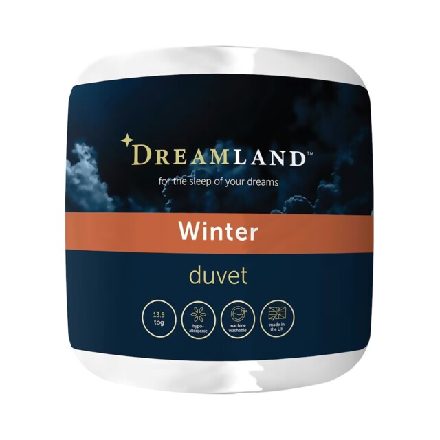 Dreamland Winter Warm 13.5 Tog Double Duvet Hypoallergenic Bedding