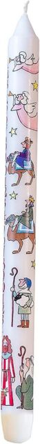 Alison Gardiner Christmas Advent Candle Wax Pillar 50 Hours Burn Time