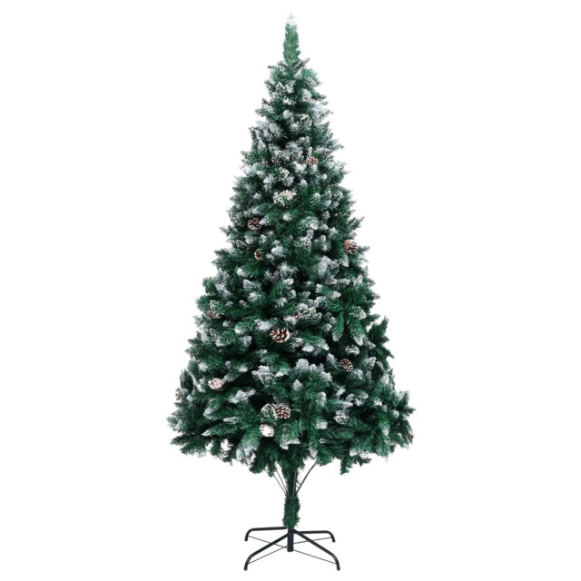 Artificial Christmas Tree With Pine Cones And White Snow 240 Cm Vidaxl