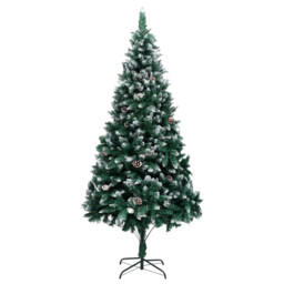 Artificial Christmas Tree With Pine Cones And White Snow 240 Cm Vidaxl