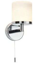 Bathroom Wall Light Polished Chrome Ip44 Opal Glass G9 Lipco Switched