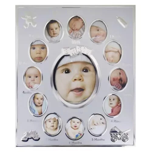 Photo Frame Baby My First Year Multi Holds 13 Photos Set Newborn 12