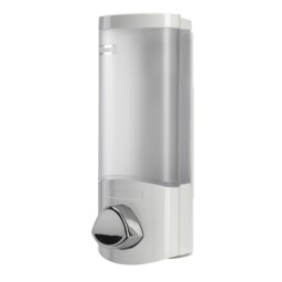 Croydex Wall Mounted Refillable Soap Dispenser 350ml, Corner Or Flat