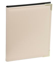 Kenro Ivory Leather Look Mini Photo Album With Gilt Corners Landscape