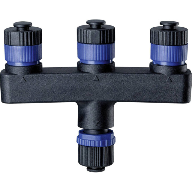 Paulmann 93929 Plug&shine 3-way Splitter Black Ip68 Outdoor Lighting