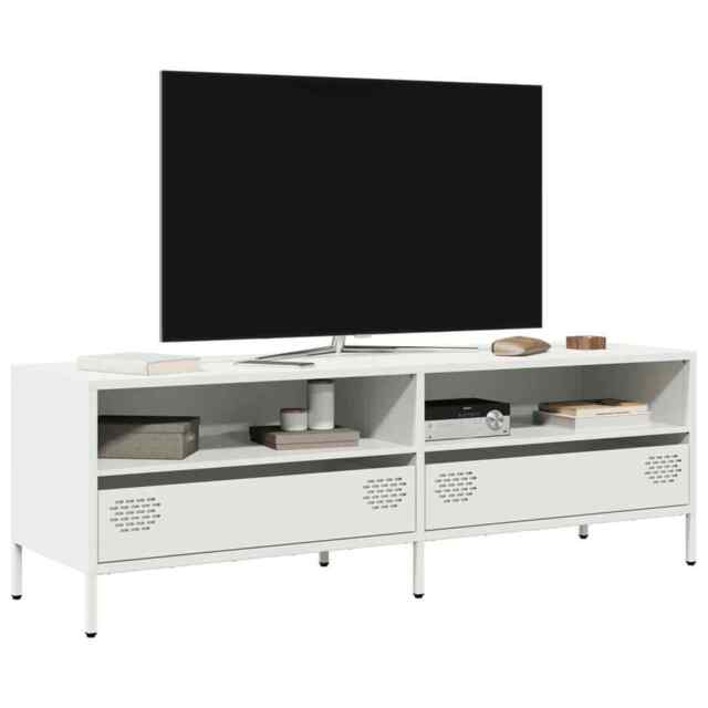 Tv Cabinet White 135x39x43.5 Cm Cold-rolled Steel Vidaxl