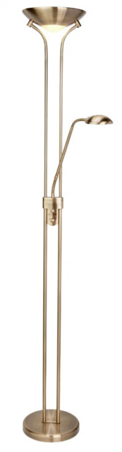 Floor Light Brass Unina Led Antique Searchlight 5430ab