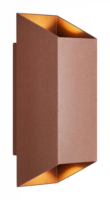 Wall Light Brown Nico 22 Double Spot Ip54 Rust Square Nordlux