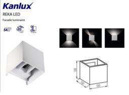 Reka Led El 7w L W 28992 Wall Ip54 Exterior Up Down Light Outdoor