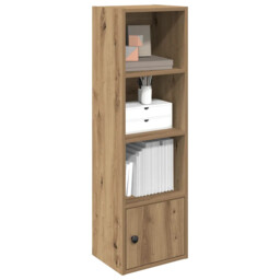 Bookcase 31x24x102 Cm Artisan Oak Engineered Wood Shelves Cabinet