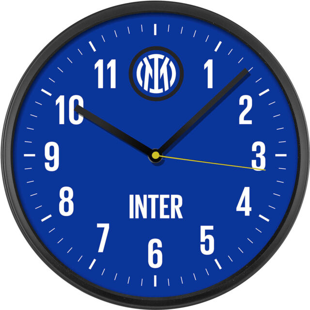 Wall Clock Inter 00875in2 Black Blue