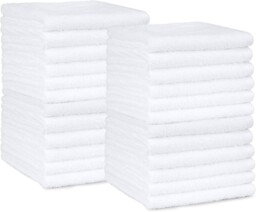 Amazon Basics Face Towel Set For Bathroom, 100% Cotton Extra Absorbent