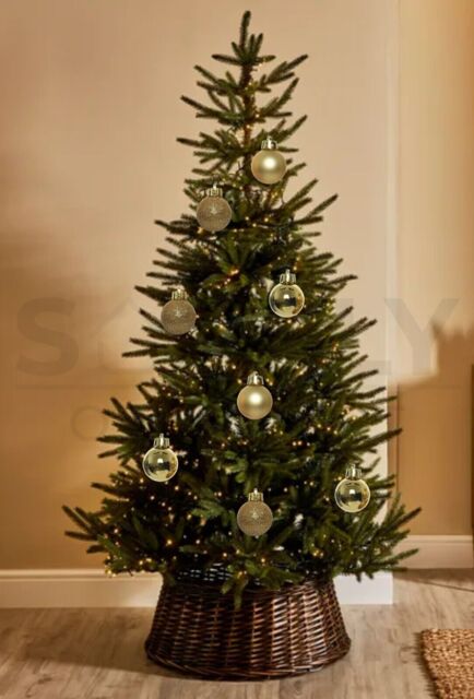 Kaemingk 10 Pack Christmas Tree Baubles 60mm Light Gold Shatterproof