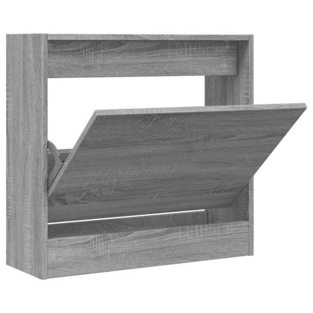 Shoe Cabinet With 4 Flip-drawers Shoe Storage Shelf Shoe Rack Cupboard
