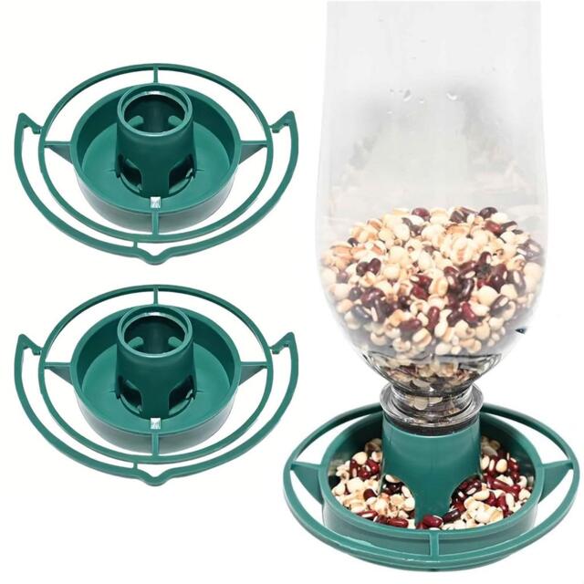 2 X Hanging Bottle Top Wild Bird Feeder Kit Repurpose Plastic Bottles